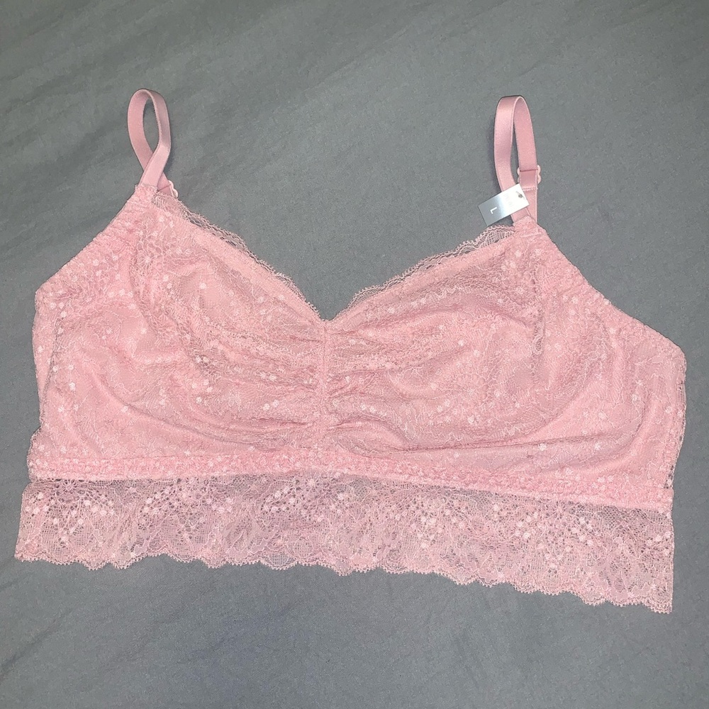 Unlined Dusty Pink Bralette by Pink!